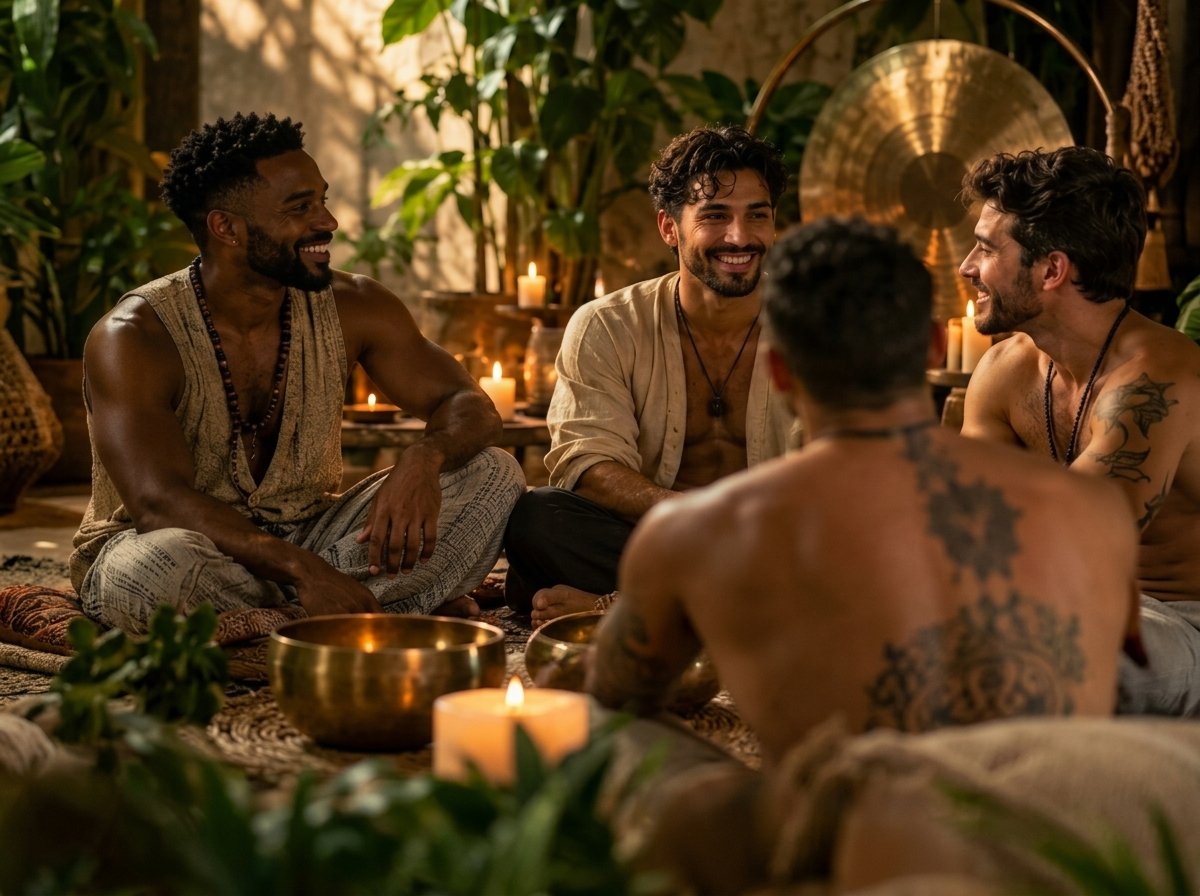 The Men's Circle sacred brotherhood and sound bath gathering